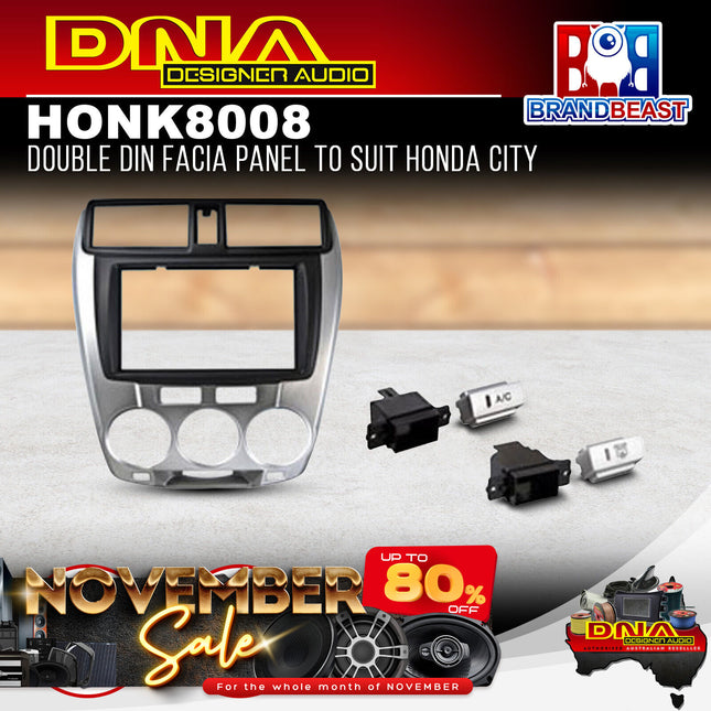 DNA HON-K8008 Double DIN Fascia Panel to Suit Honda City