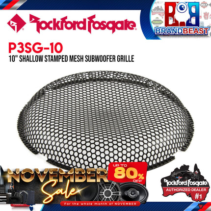 Rockford Fosgate P3SG-10 10" Shallow Stamped Mesh Grille Insert