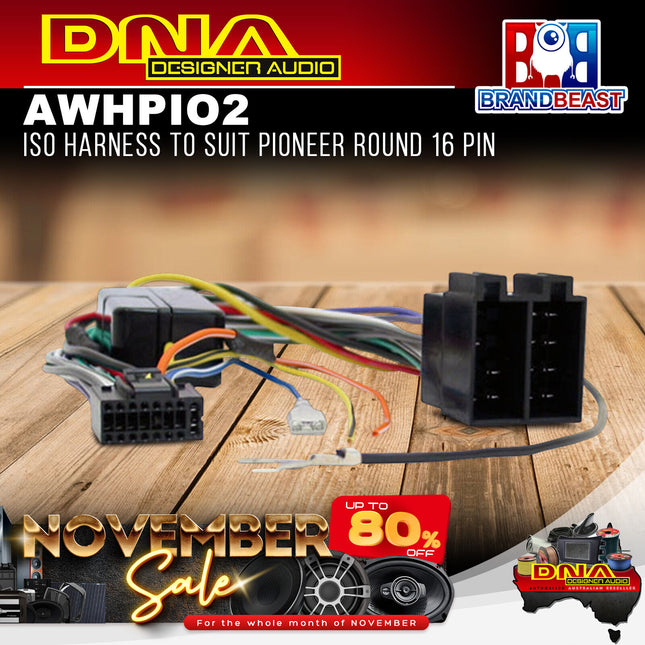 DNA AWHPIO2 ISO Harness to Suit Pioneer Round 16 Pin