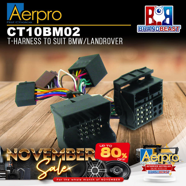 Aerpro CT10BM02 T-Harness to Suit BMW/Landrover