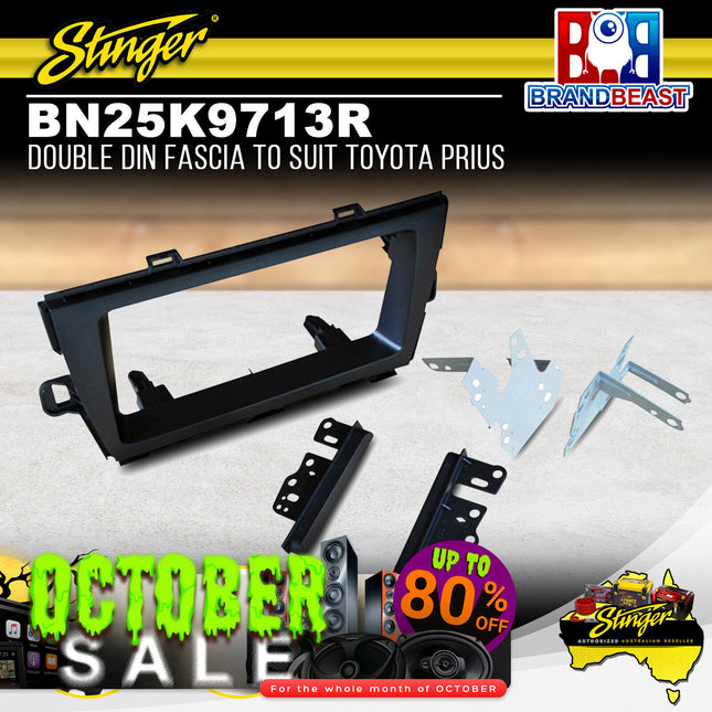 Stinger BN25K9713R Double DIN Radio Fascia Kit To Suit Toyota Prius 2010-2015