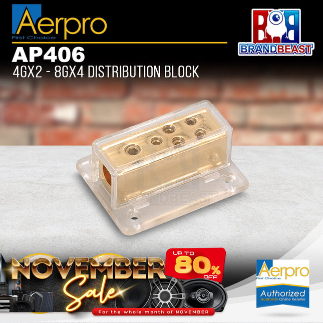 Aerpro AP406 4gx2 - 8gx4 Distribution Block