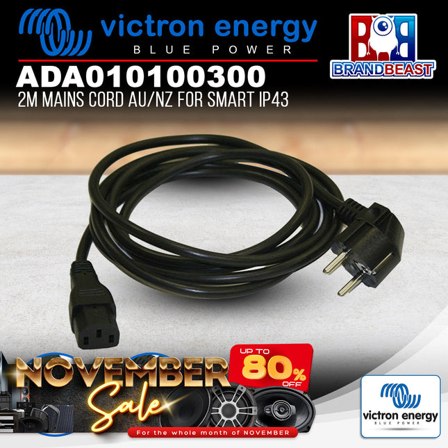 Victron Energy ADA010100300 2m Mains Cord AU/NZ for Smart IP43