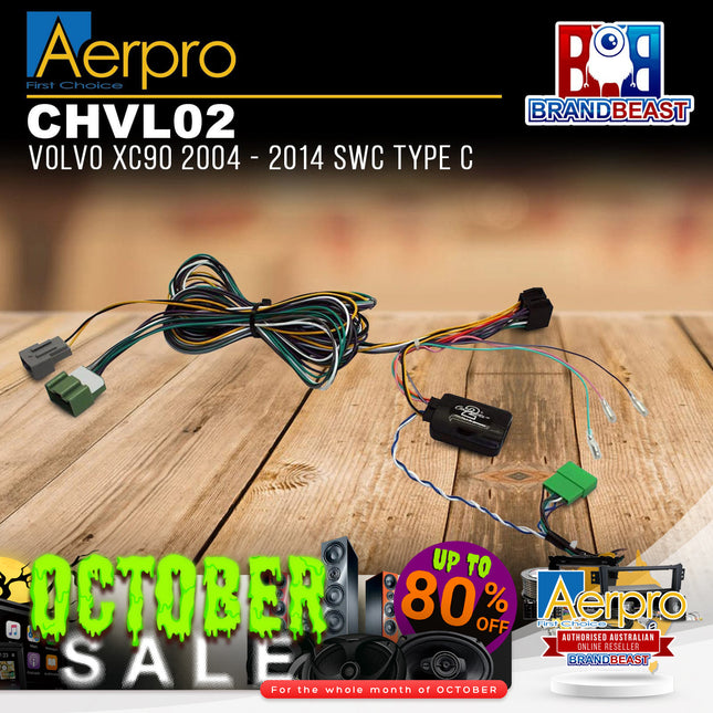 Aerpro CHVL02 Steering Wheel Control Harness Suit Volvo XC90