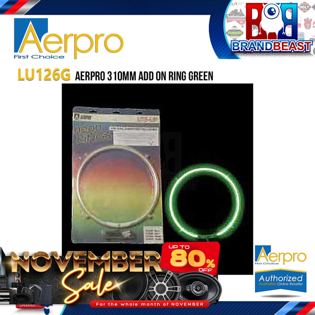 Aerpro LU126G LED Neon 310mm Add On Ring Green