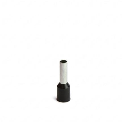 DNA WCE10A – Black Ferrule Bootlace Terminals 10AWG 6mm² Crimp 100 Pack