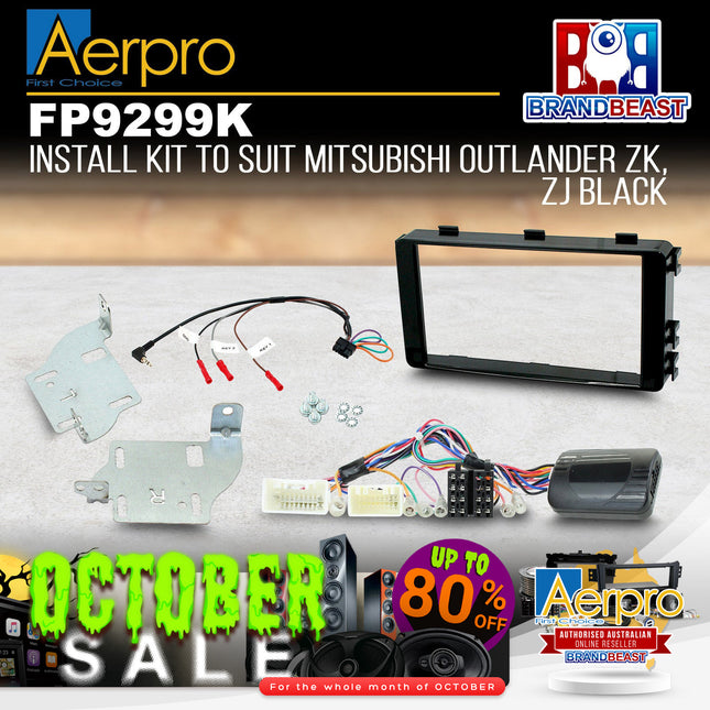 Aerpro FP9299K 2-DIN Stereo Install Kit Suit Mitsubishi Outlander 2013-On Amplif