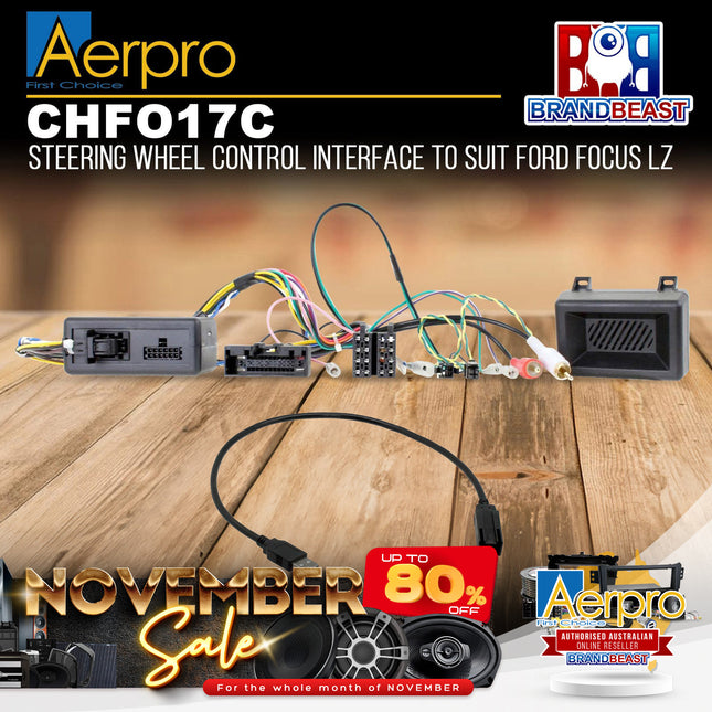 Aerpro CHFO17C Steering Wheel Control Interface to Suit Ford Focus LZ