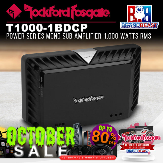 Rockford Fosgate T1000-1BDCP Power 1000W Class-BD Constant Power Amplifier