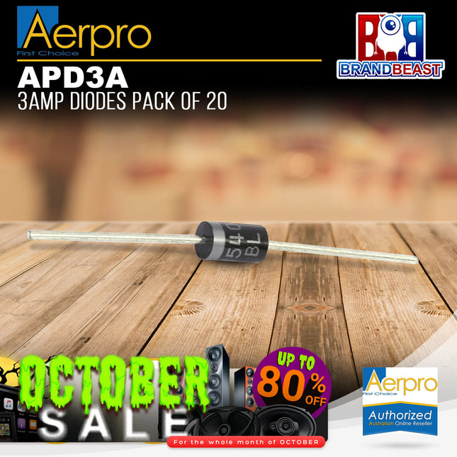 Aerpro APD3A 3 Amp Diodes - 20pcs