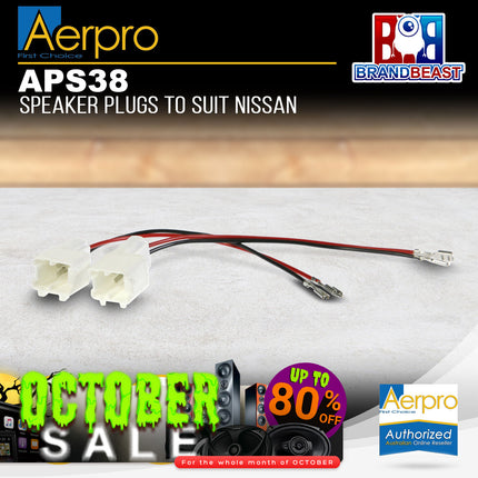 Aerpro APS38 Speaker Plug Adaptors Suit Nissan & Renault Various Models