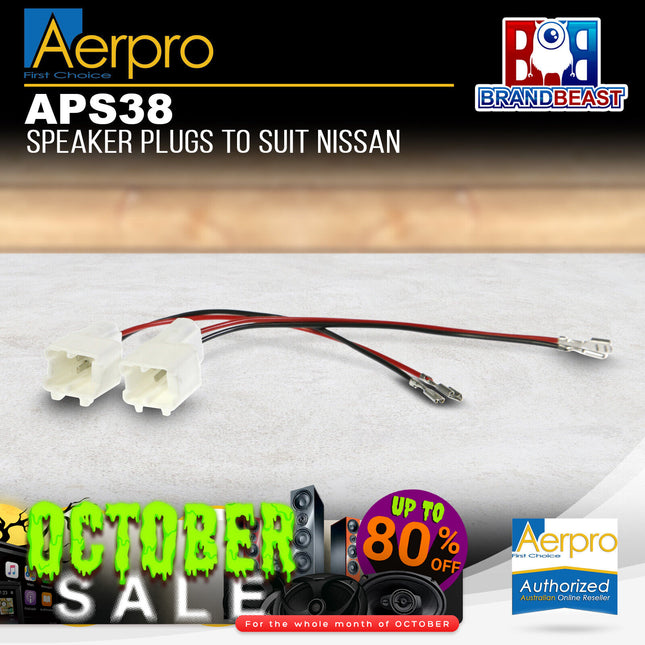 Aerpro APS38 Speaker Plug Adaptors Suit Nissan & Renault Various Models