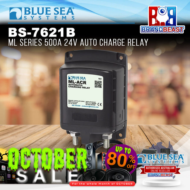 Blue Sea Systems BS-7621B ML Series 500A 24V Auto Charge Relay