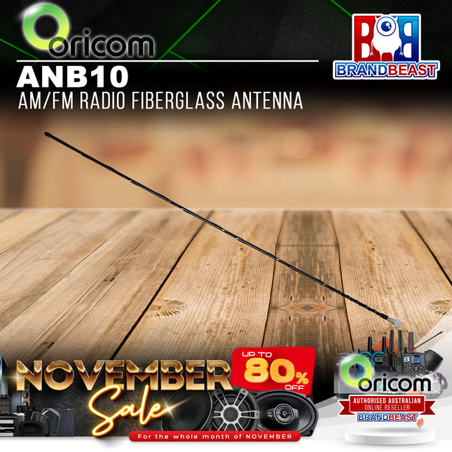 Oricom ANB10 AM/FM Radio Fiberglass Antenna