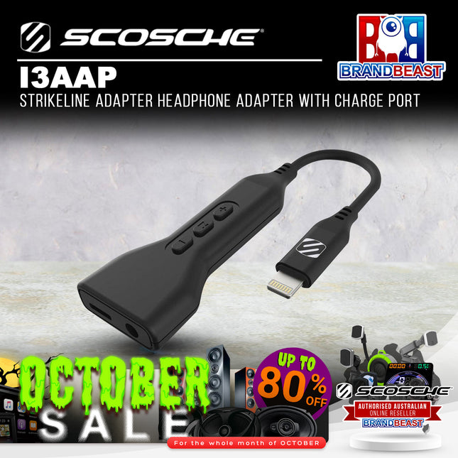 Scosche i3AAP StrikeLine Adapter Headphone Adapter with Charge Port