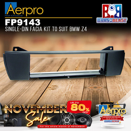 Aerpro FP9143 Single DIN Facia Kit to Suit BMW Z4 E85/E86