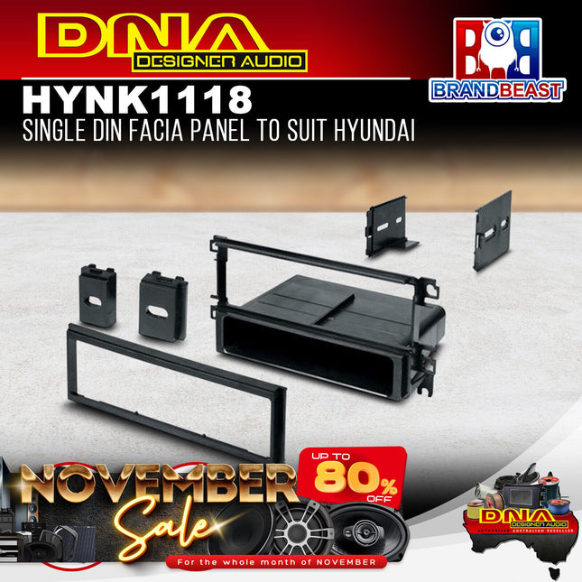 DNA HYN-K1118 Single DIN Fascia Panel to Suit Hyundai