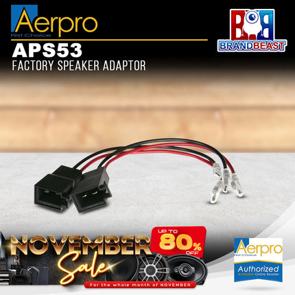 Aerpro APS53 Factory Speaker Adaptor
