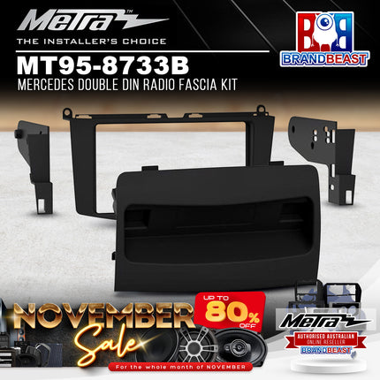 Metra MT95-8733B Mercedes Double DIN Radio Fascia Kit