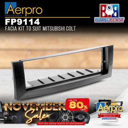 Aerpro FP9114 Single DIN Deep Grey Facia Kit Suit Mitsubishi Colt 2004 - ON