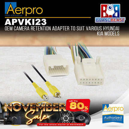 Aerpro APVKI23 OEM Camera Retention Adapter to Suit Various Hyundai Kia Models