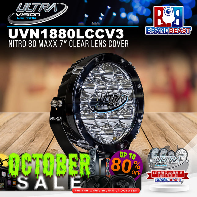 Ultra Vision Lighting UVN1880LCCV3 Nitro 80 Maxx 7" Clear Lens Cover