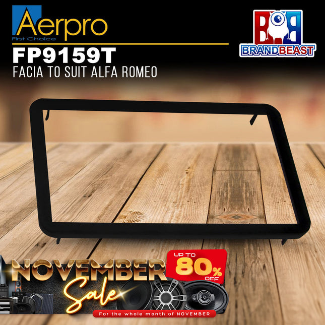 Aerpro FP9159T Double DIN Facia Kit to Suit Alfa Romeo 159/Spider/Brera