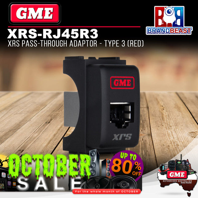 GME XRS-RJ45R3 XRS Pass-through Adaptor - Type 3 (Red)