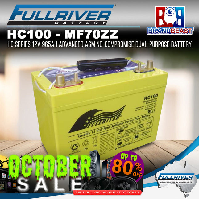 Fullriver HC100 - (MF70ZZ) HC Series 12V 965Ah Advanced AGM Dual-Purpose Battery
