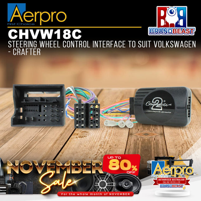 Aerpro CHVW18C Steering Wheel Control Interface to Suit Volkswagen - Crafter