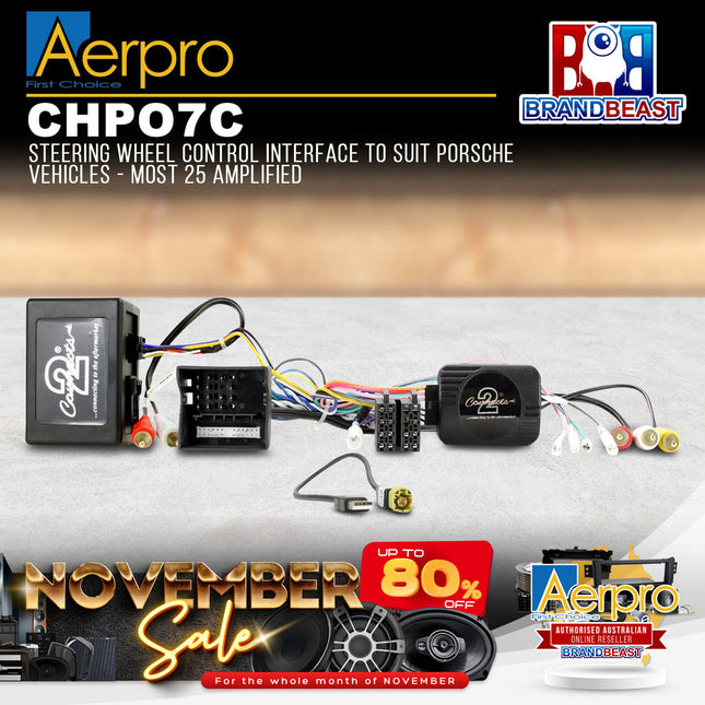 Aerpro CHPO7C Steering Wheel Control Interface to Suit Porsche Vehicles