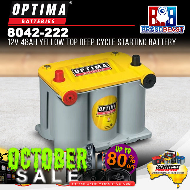Optima 8042-222 12V 48Ah Yellow Top Deep Cycle Starting Battery