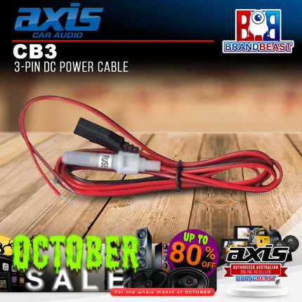 Axis CB3 3-pin Dc Power Cable