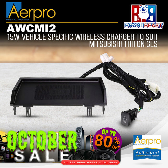 Aerpro AWCMI2 15W Wireless Charger to Suit Mitsubishi Triton GLX