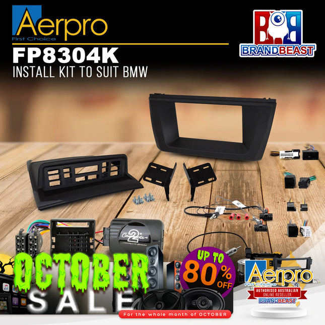 Aerpro FP8304K 2-DIN Stereo Install Kit Suit BMW X3 E83 2004-10 Black