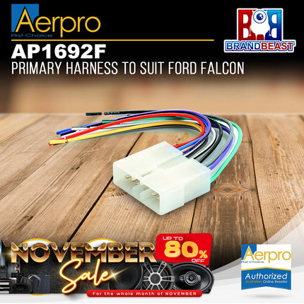 Aerpro AP1692F Primary Harness to Suit Ford Falcon