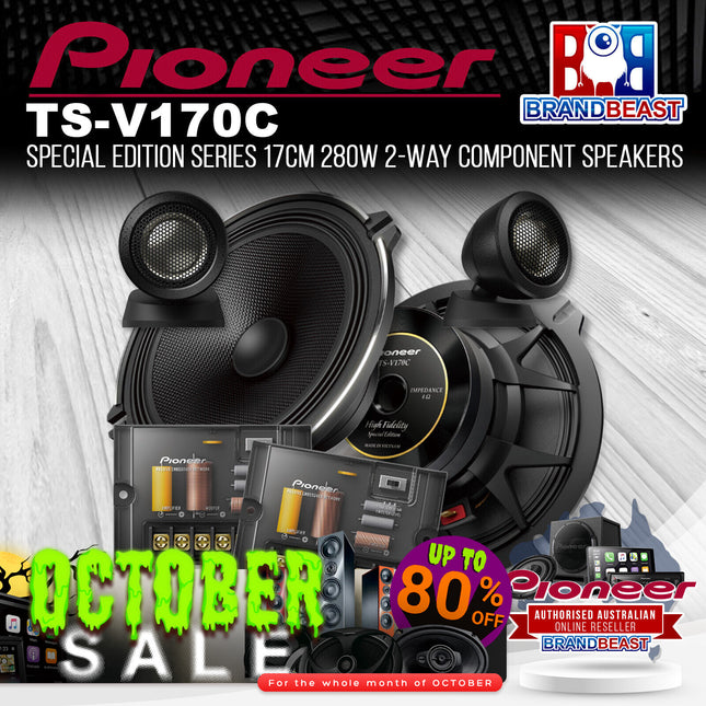 Pioneer TS-V170C Special Edition Series 17cm 280W 2-Way Component Speakers