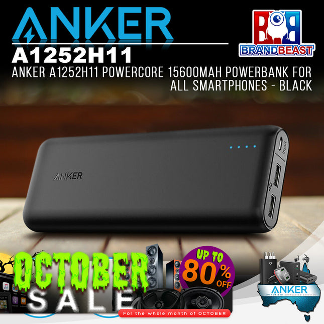 Anker A1252H11 PowerCore 15600mAh Powerbank for All Smartphones - Black