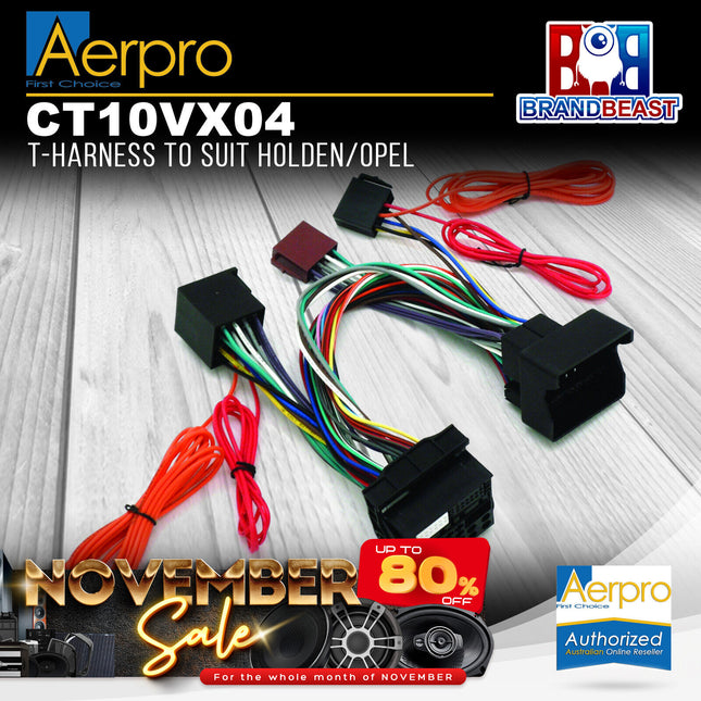 Aerpro CT10VX04 T-Harness Suit Holden & Opel Various Models