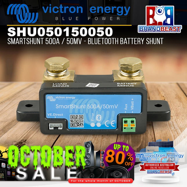 Victron Energy SHU050150050 SmartShunt 500A / 50mV - Bluetooth Battery Shunt