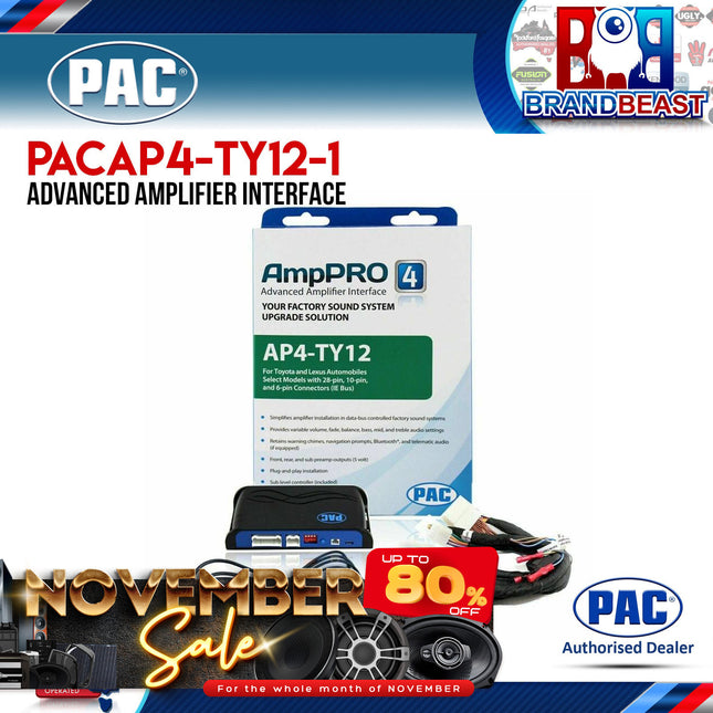 PAC AP4-TY12 AmpPRO Integration Interface to Suit Toyota/Lexus 2013-2018
