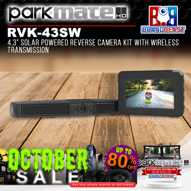 Parkmate RVK-43SW 4.3" Solar Powered Reverse Camera Kit w/ Wireless Transmission