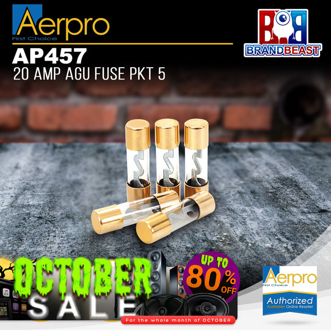 Aerpro AP457 20 Amp AGU Fuses - 5 Pieces