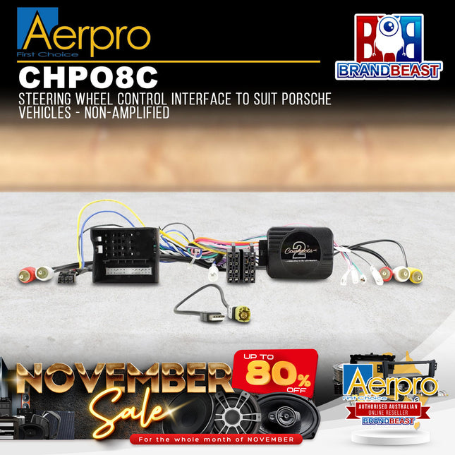 Aerpro CHPO8C SWC Interface to Suit Porsche Vehicles - Non-Amplified