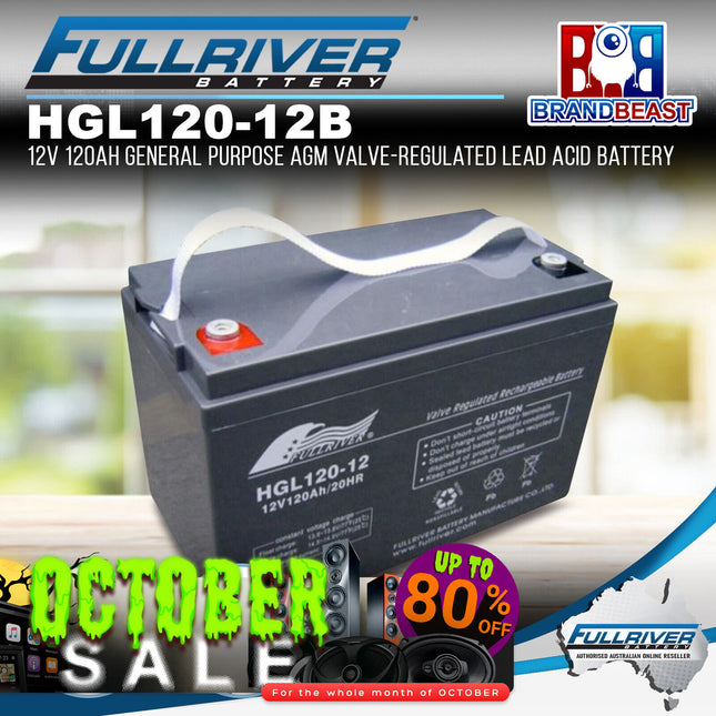 Fullriver HGL120-12B HGL Series 12V 120Ah AGM Valve-Regulated Lead Acid Battery