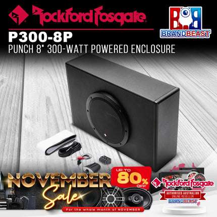 Rockford Fosgate P300-8P Punch 8" 300-Watt Powered Enclosure