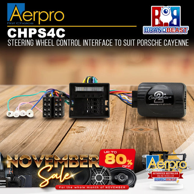 Aerpro CHPS4C Steering Wheel Control Suit Porsche Cayenne 2008-2010