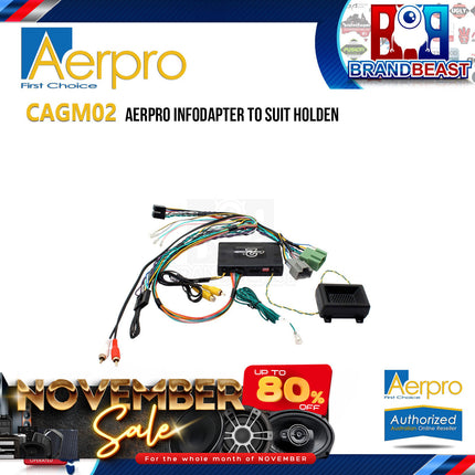 Aerpro CAGM02 AV Infodaptor Suit Holden Colorado 2017-ON