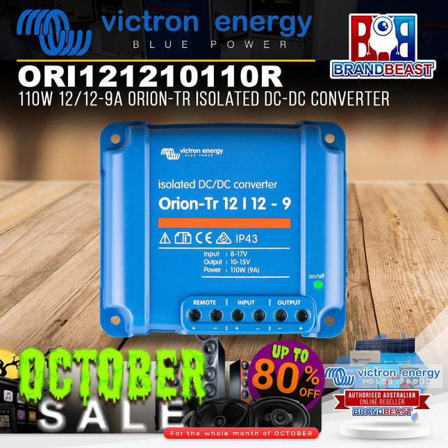 Victron Energy ORI121210110R 110W 12/12-9A Orion-Tr Isolated DC-DC Converter
