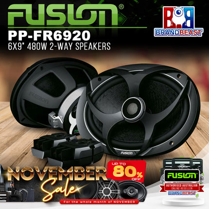 Fusion PP-FR6920 6x9" 480W 2-Way Speakers
